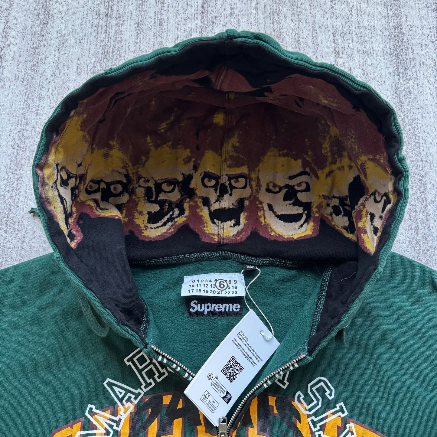 Supreme MM6 zip up hoodie