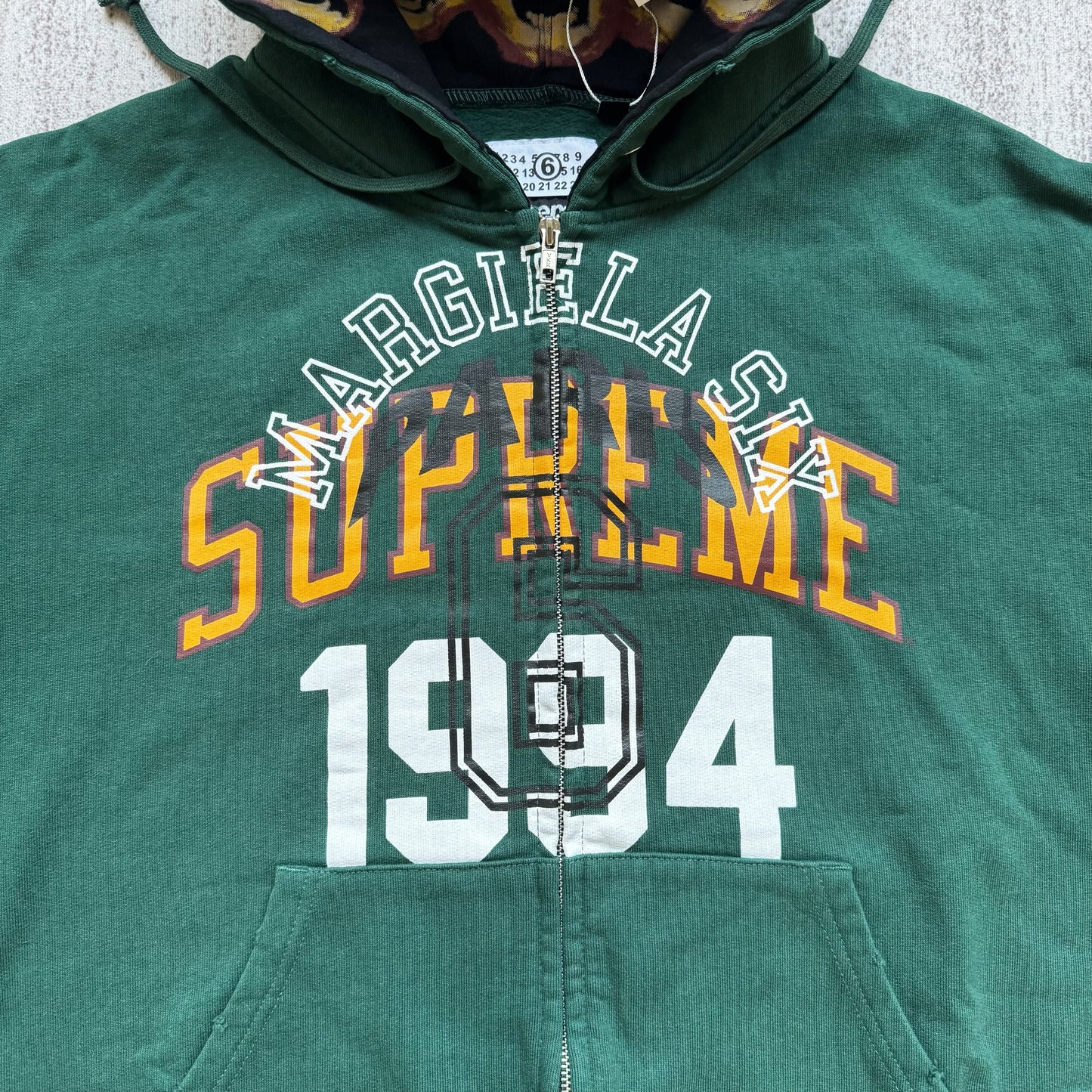 Supreme MM6 zip up hoodie