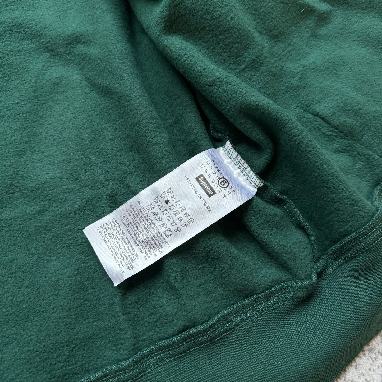 Supreme MM6 zip up hoodie